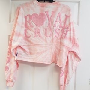 Disney crop pink spirit Jersey size small